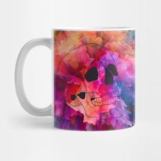 💀🤯beautiful exploding skull design - psychedelic, skeleton, halloween Mug